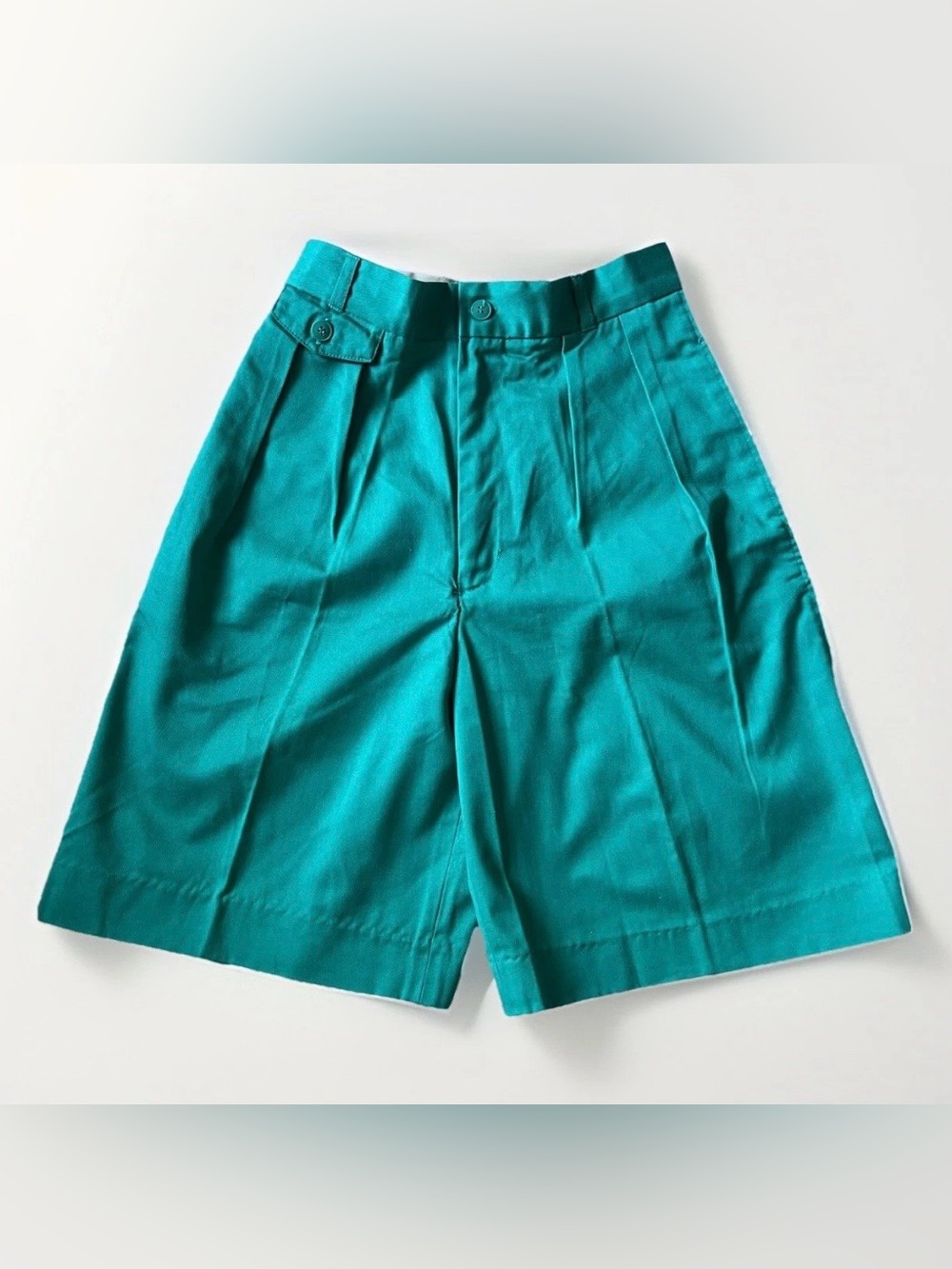 VTG Hunt Club Women’s Green High Waist Bermuda Shorts Old Money Elevated Basics